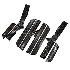 Bộ Ốp bậc cửa, Nẹp bước chân dành cho Honda City 2015-2021 vân Carbon