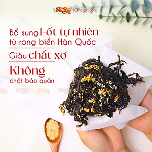 Rong biển cháy tỏi Mailey - Rong biển ăn liền, ăn vặt, trộn cơm thơm ngon giàu dinh dưỡng Hũ 80g