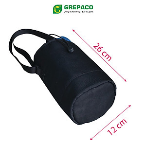 Túi Đựng Ly Giữ Nhiệt Grepaco Dạng Quai Xách Và Dây Rút Đựng Bình Nước Thể Tích 500ml, 750ml, 800ml, 900ml, 1500ml – Vải Bố Canvas Dù Chống Thấm Nước Phong Cách Thời Trang Bảo Vệ Môi Trường Phong Cách Nhật Bản