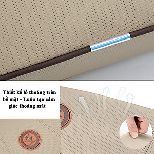 Gối tựa lưng ô tô cao su non đúc nguyên khối,bọc da cao cấp cho xe ô tô