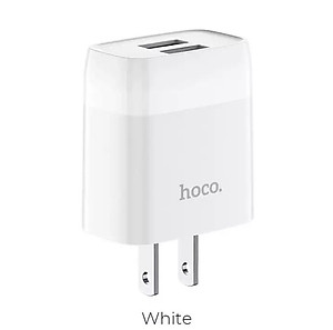 CỐC SẠC NHANH 15W 2 CỔNG CHỐNG CHÁY NỔ HOCO C73 - CỦ SẠC ĐA NĂNG 2.4A CHO CÁC DÒNG ĐIỆN THOẠI CHÍNH HÃNG