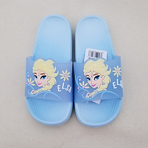 Dép elsa bé gái quai ngang nhựa mềm cao cấp nhập khẩu siêu êm, chống trơn cho bé gái 3 - 12 tuổi D36