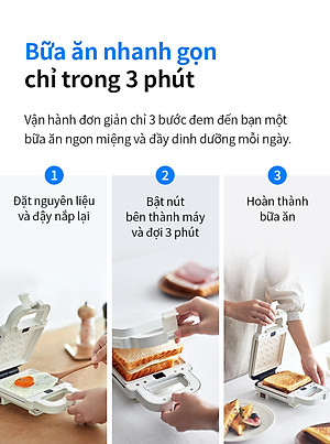 Máy kẹp nướng bánh LocknLock EJB126IVY (600W) - Hàng Chính Hãng