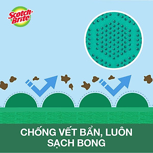 Miếng rửa chén hạt nổi siêu sạch Scotch-Brite 3M CR-HNSS