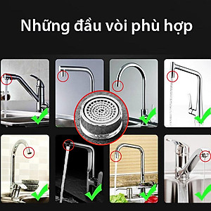 Đầu lọc vòi nước, phin lọc nước ren ngoài 23mm