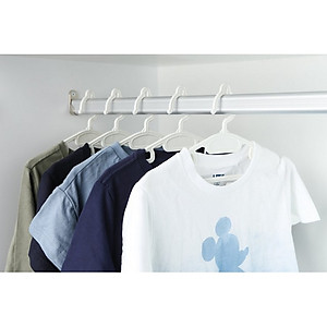 Set 10 cái Móc áo đầm vuông Hara 180 Bằng Nhựa Cao Cấp Inochi Nhật Bản (407 x 80 x 220 mm) - Giao Màu Ngẫu Nhiên