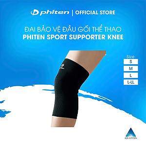 Đai bảo vệ đầu gối thể thao Phiten knee sport supporters AP151003/AP151004/AP151005