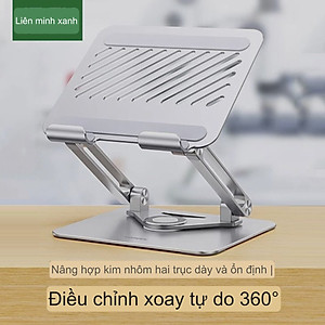 Giá đỡ máy tính bảng và điện thoại hợp kim nhôm để bàn xoay 360 A181 - Hàng chính hãng