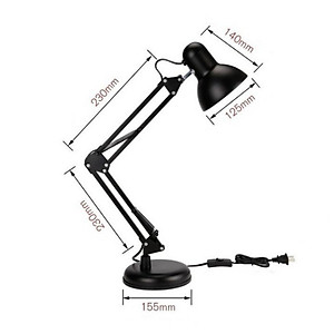 Đèn Để Bàn, Đèn Học Chống Cận Xoay 360 - Kèm Kẹp Bàn chống xê dịch và bóng đèn