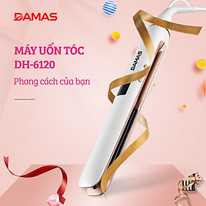 Máy Uốn Tóc, Máy Ép Tóc, Duỗi Tóc Đa Năng Kiểu Hàn Quốc DAMAS DH6120 - Thiết kế với 4 mức nhiệt tùy chỉnh phù hợp với nhiều loại tóc khác nhau giúp duỗi thẳng, làm xoăn tóc chuẩn Salon ngay tại nhà mà không cần phải ra cửa tiệm - Hàng Chính Hãng