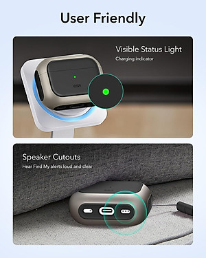 Bao Case cho Airpods Pro 3 (2025) ESR Orbit Colors Hybrid Magnetic Case - Hàng Chính Hãng