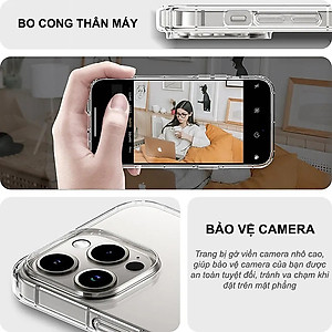 Ốp lưng chống sốc cho iPhone 15/ 15 Plus/ 15 Pro/ 15 Pro Max hiệu Likgus Crashproof - Thiết kế trong suốt, chống ố, giúp chống chịu mọi va đập - hàng nhập khẩu