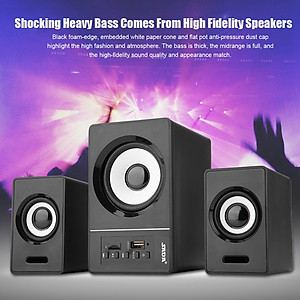 Hàng Chính Hãng - Loa Máy Vi Tính SADA D-200D, Hỗ Trợ Bluetooth, USB, Thẻ Nhớ