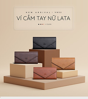 Ví Lata ( Thời trang nữ kiểu cầm tay dáng dài - Ví da VN52 )