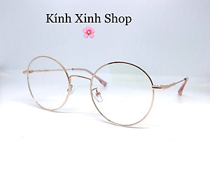 Kính Mắt tròn cao cấp cho Nam và nữ tròng chống ánh sáng xanh uv G72325 (Nhiều màu)