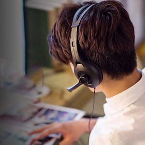 Edifier K800 3.5mm - Tai Nghe Chụp Tai Kèm Micro Chống Ồn Cho Học Trực Tuyến, Tổng Đài Viên, Game Thủ - Hàng Chính Hãng