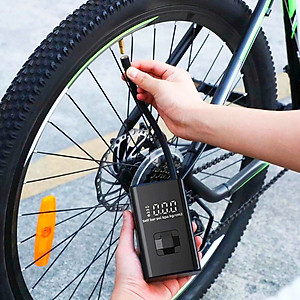 Máy Bơm Lốp Xe Máy Xe Đạp Không Dây Thế Hệ Mới 2025 150PSI LED Display Nhỏ Gọn Mạnh Mẽ Tự Động Ngắt Khi Đủ Hơi