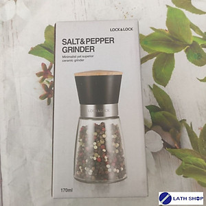 Hũ Xay Tiêu Thủy Tinh Lock&Lock CKO116 -170ml -Nhiều Màu - Hàng Chính Hãng