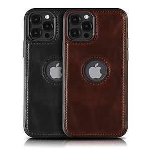 Ốp lưng da cổ điển dành cho iPhone 11 / 12 / 13 / 11 Pro / 12 Pro / 13 Pro / 11 Pro Max / 12 Pro Max / 13 Pro Max / 12 Mini / 13 Mini - Hàng chính hãng