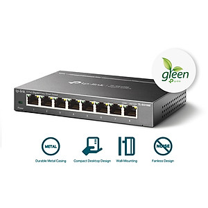 Bộ Chia Tín Hiệu Thông Minh TP-Link SG108E 8 Cổng Gigabit Tốc Độ Cao - Hàng Chính Hãng