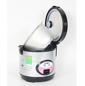 Nồi Cơm Điện 1L Fujika FJ-NC1005 Công Suất 400W Lồng Men Chống Dính Cho 2,3 Người Ăn (Mẫu Ngẫu Nhiên)-Hàng Chính Hãng