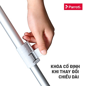 Cây chà sàn thông minh cao cấp, chổi chà sàn đa năng 2 trong 1, cọ sàn và gạt nước – Parroti Easy ES02
