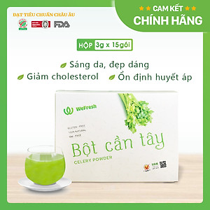 [CHÍNH HÃNG] Bột Cần Tây Sấy Lạnh Nguyên Chất Quảng Thanh Hộp 45gr - Hỗ trợ giảm cân, giảm mỡ bụng, giảm mụn, giảm gút