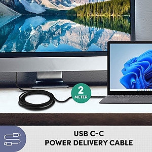 Dây sạc type-C to C PROLiNK GCC_240G3 dài 2m, sạc siêu tốc 240W chuẩn PD 3.1, truyền dữ liệu 40Gbps, xuất hình ảnh 8K Ultra HD - Hàng chính hãng