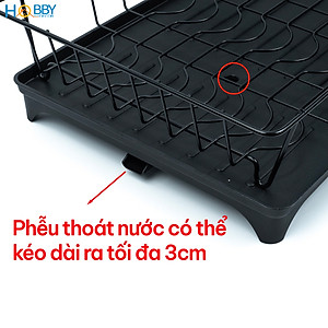 Kệ chén đa năng 2 tầng sắt sơn tĩnh điện Hobby home decor KC7