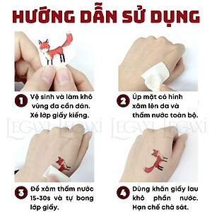 Miếng dán hình xăm kinh dị hóa trang Halloween vết sẹo xước máu giả vết khâu chảy máu vết thương Legaxi