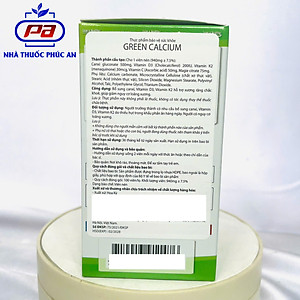 Viên uống bổ sung canxi hữu cơ cho bà bầu và mọi lứa tuổi Green Calcium Olympian Labs 100 viên