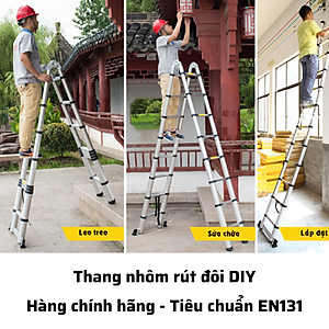 Thang nhôm rút đôi DIY TL-AI-56 Hàng chính hãng - Tiêu chuẩn EN131