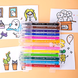 Bút màu nước ( Hộp nhựa ) Deli - 12 màu/24 màu - 1 hộp - EC10304/EC10324