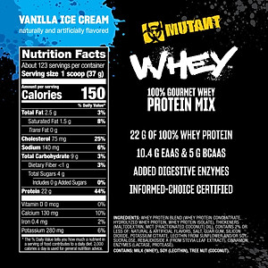 Mutant Whey Protein 5Lbs (2,3kg), Sữa bổ sung Protein, Phục Hồi và Phát Triển Cơ Bắp