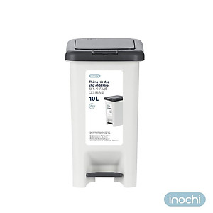 Thùng rác đạp chữ nhật Inochi 10L (tiêu chuẩn Nhật Bản)