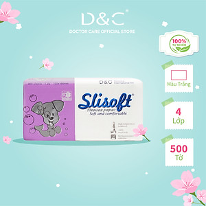 Giấy ăn Slisoft Trắng tự nhiên đa năng,khăn giấy rút thân thiện môi trường không chất tẩy trắng an toàn cho cả gia đình