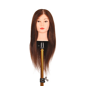 Mua 75% Human Hair Training Head Mannequin Head for Braiding Hair Styling Hair Cuting Perming Practice 24'' Manikin Head for Mua 75% Human Hair Training Head Mannequin Head for Braiding Hair Styling Hair Cuting Perming Practice 24'' Manikin Head for