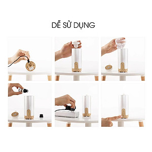 Máy khuếch tán tinh dầu xe hơi GX02 thiết kế sang trọng, đẳng cấp, tặng kèm tinh dầu sả chanh Kobi