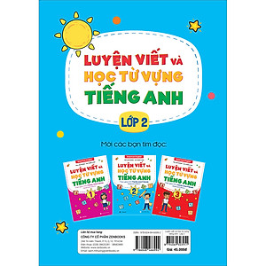 Sách Luyện Viết Và Học Từ Vựng Tiếng Anh - Lớp 2 - Theo Chương Trình Family And Friends (Special Edition)