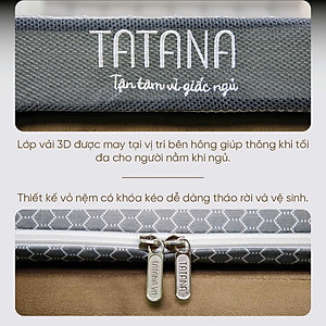 Nệm Foam Tatana Massage Relax, Cấu Trúc Lượn Sóng, Duy Trì Tư Thế Nằm Giảm Áp Lực Cơ Thể