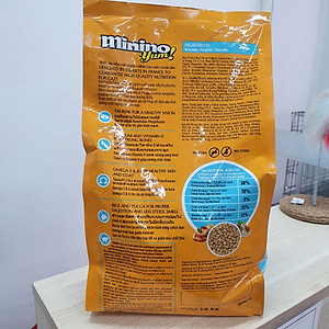 Thức ăn mèo Minino Yum cho mọi lứa tuổi vị hải sản gói 1.5kg