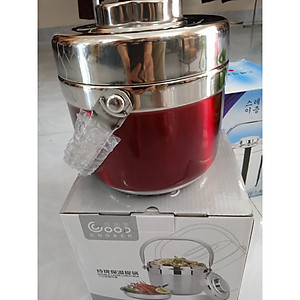 Cặp lồng giữ nhiệt inox dung tích 1,5 lít thiết kế 2 tầng (hàng dày và nặng) hộp đựng cơm