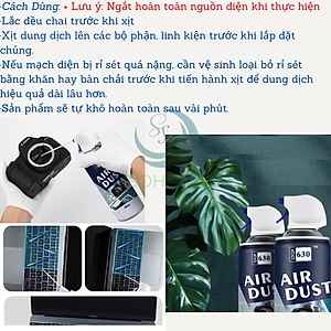 Chai xịt vệ sinh máy ảnh, bàn phím, bo mạch máy tính 450ML- Bình xịt khí nén đa năng dùng cho máy quay, ống kính, điện thoại...- Hàng nhập khẩu