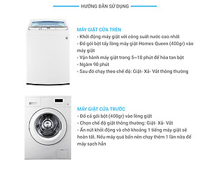 Bột Tẩy Diệt Khuẩn Vệ Sinh Lồng Máy Giặt Homes Queen (400g)