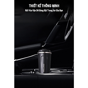 Cốc Giữ Nhiệt Coffeeholic Teement Inox 304 Dung Tích 510ml Cao Cấp Kiểu Dáng Hàn Quốc Cầm Tay Sang Trọng- Hàng Chính Hãng