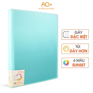 Bìa Lá A4 Sunset AO+, Bìa Chuyển Màu, Túi Dày 0.06 mm (20 Lá/ 40 Lá)