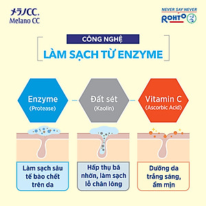 Sữa rửa mặt dưỡng trắng Melano CC Deep Clear Enzyme Face Wash 130g