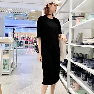 Đầm Maxi Cổ Tròn Ngắn Tay - Hàng Loại 1m