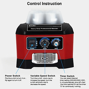 Máy xay sinh tố công nghiệp Biolomix A8800 3HP, 2200W, 2Lít - Hàng Nhập Khẩu