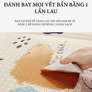 Thảm Trải Sàn Cho Bé Xốp XPE 2 Mặt Phủ Silicone Hàn Quốc Mẫu Đẹp Chống Thấm, Chống Va Đập Trơn Trượt-1m8*2m Hàng Chính Hãng MINIIN
